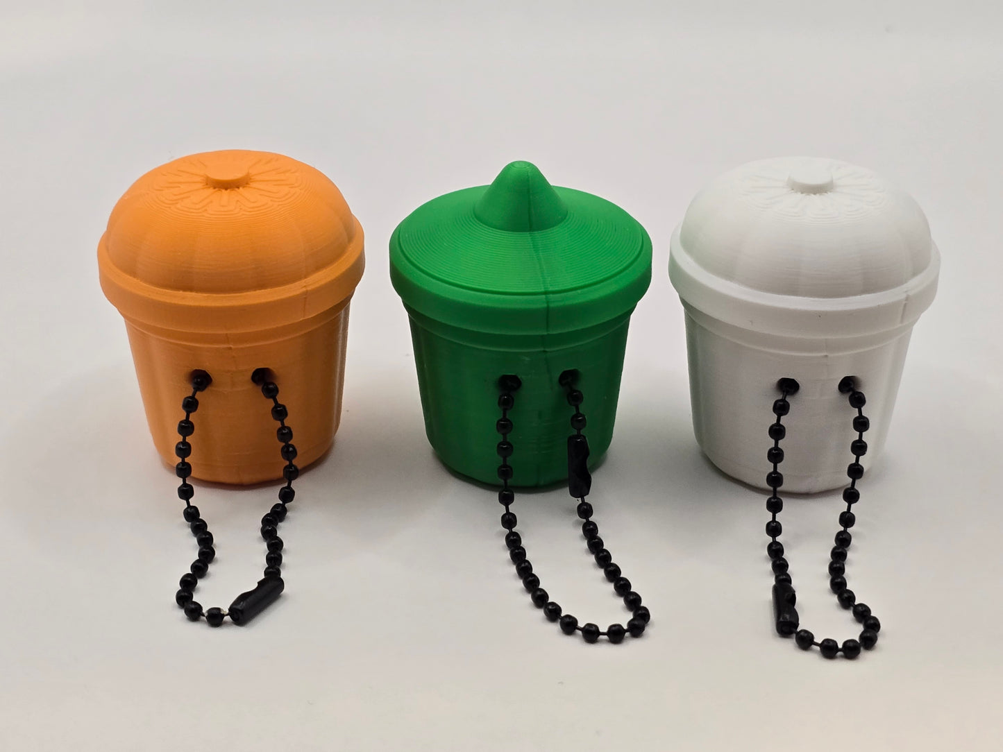 Halloween Boo Bucket Clickers – Pumpkin, Ghost & Frankenstein Keychains