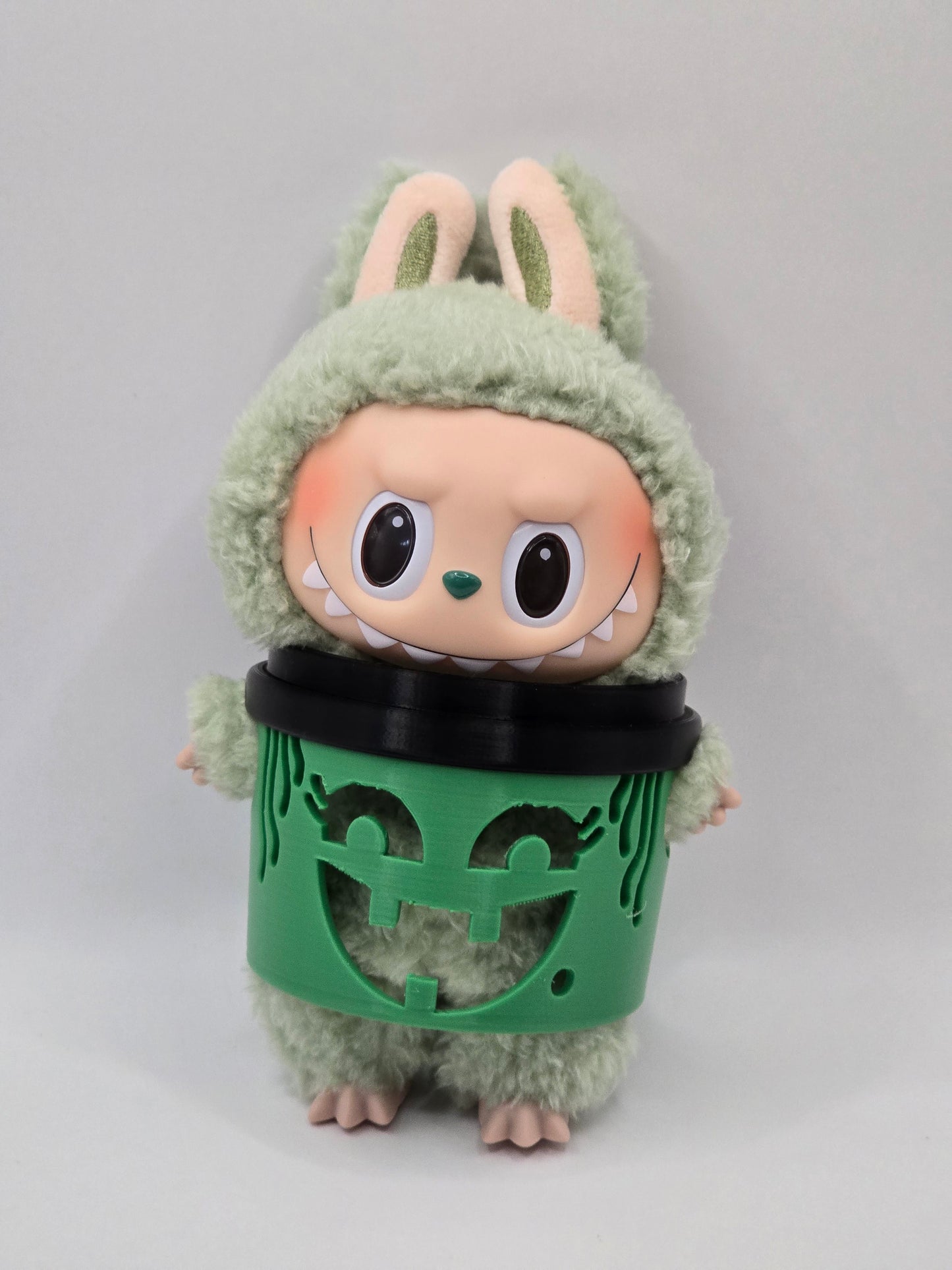 3D Printed Halloween Boo Bucket-Inspired Accessories for Labubu Figures (2 Sizes)