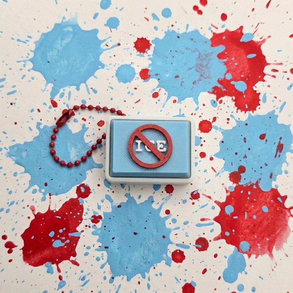 ICE Out Charity Fidget Clicker | 3D Printed Advocacy Clicker