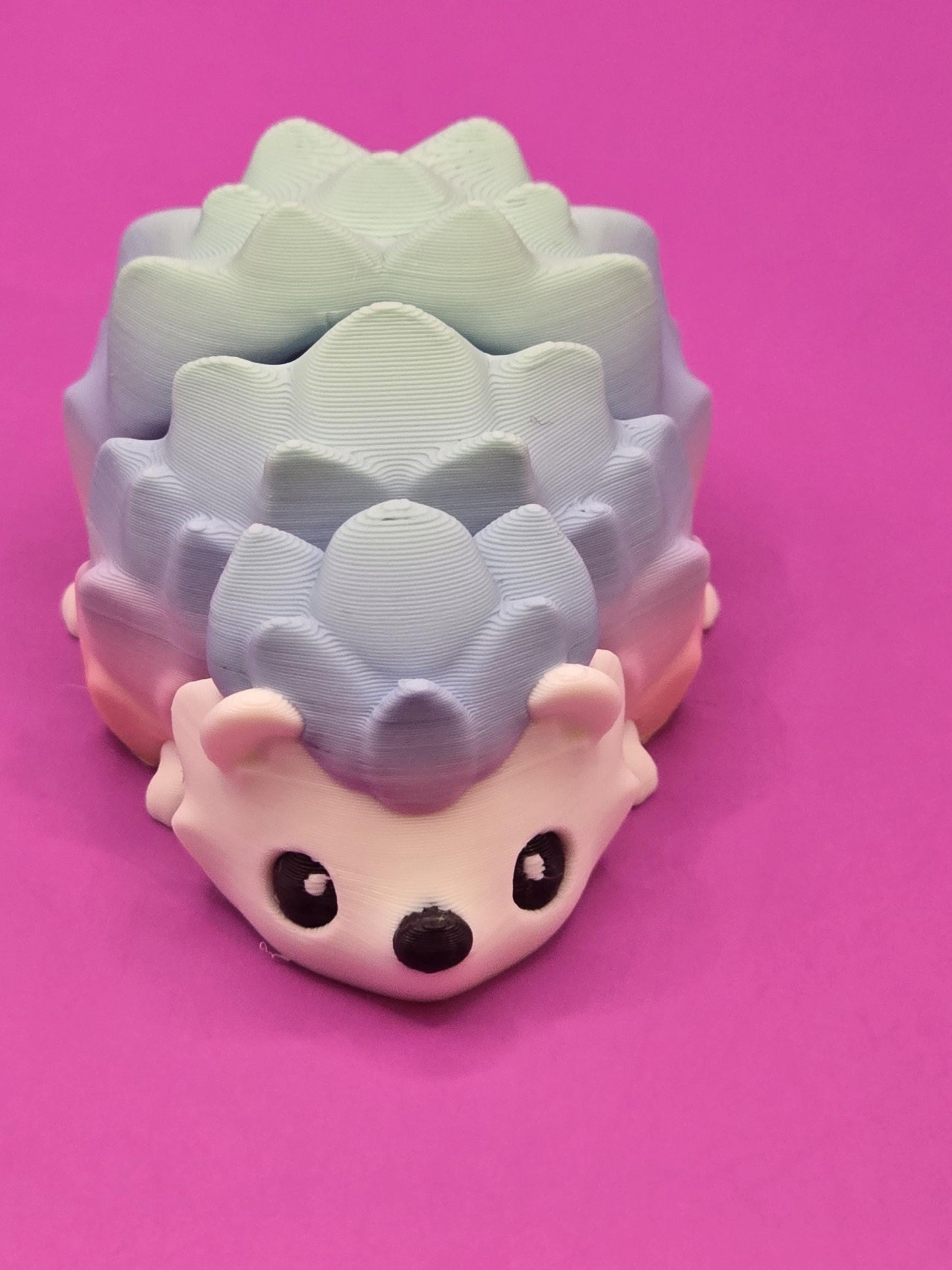 Mini Pastel Hedgehog β Cute 3D Printed Desk Buddy
