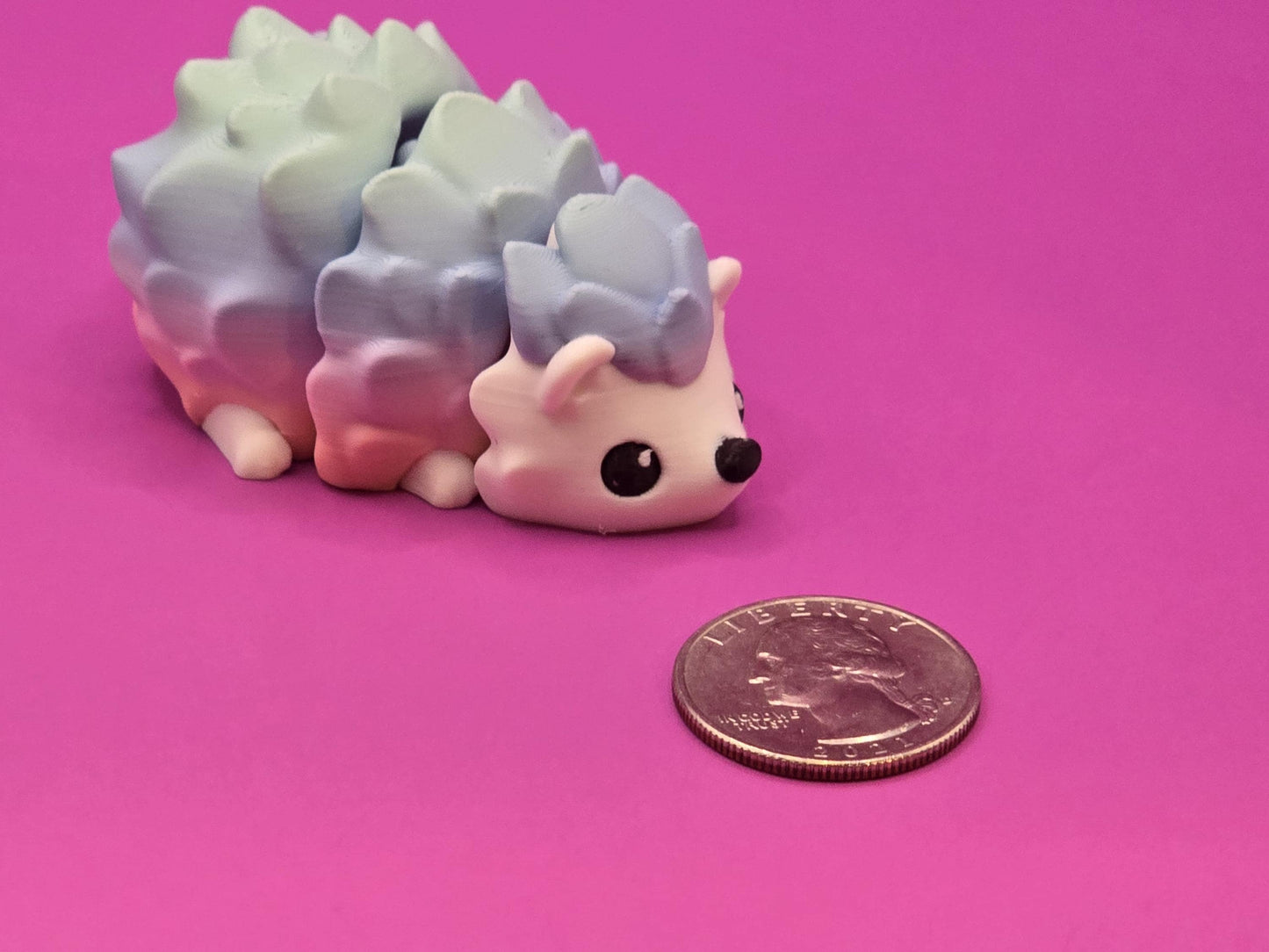 Mini Pastel Hedgehog β Cute 3D Printed Desk Buddy