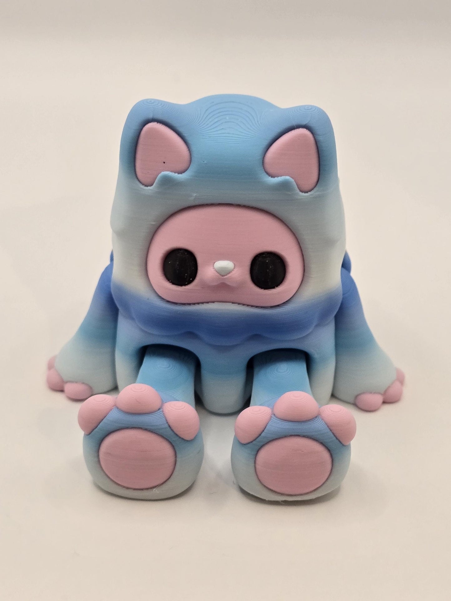 Woobu Koneko โ Adorable Fantasy Creature in Pastel Rainbow