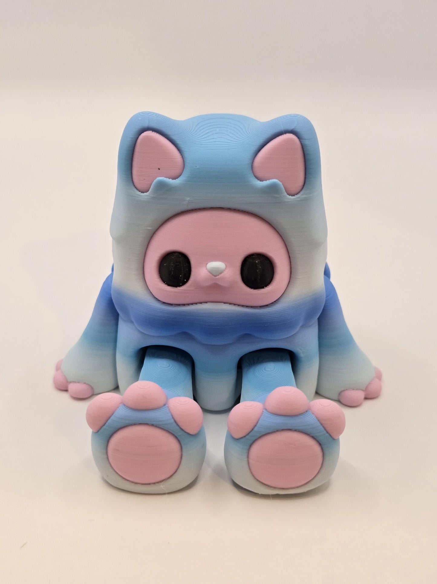 Woobu Koneko โ Adorable Fantasy Creature in Pastel Rainbow