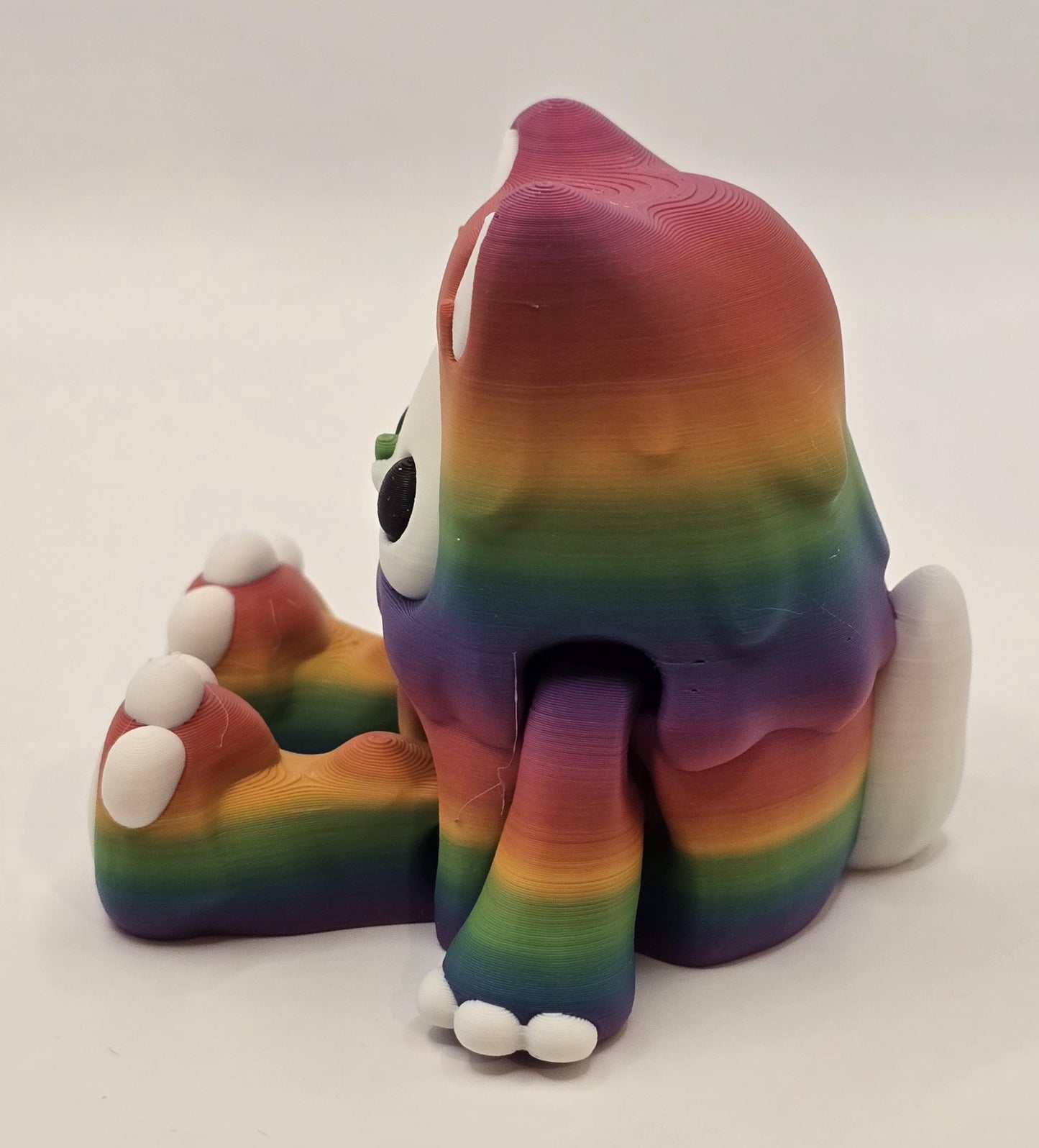 Woobu Koneko β Pride Edition 3D Printed Rainbow Art Toy