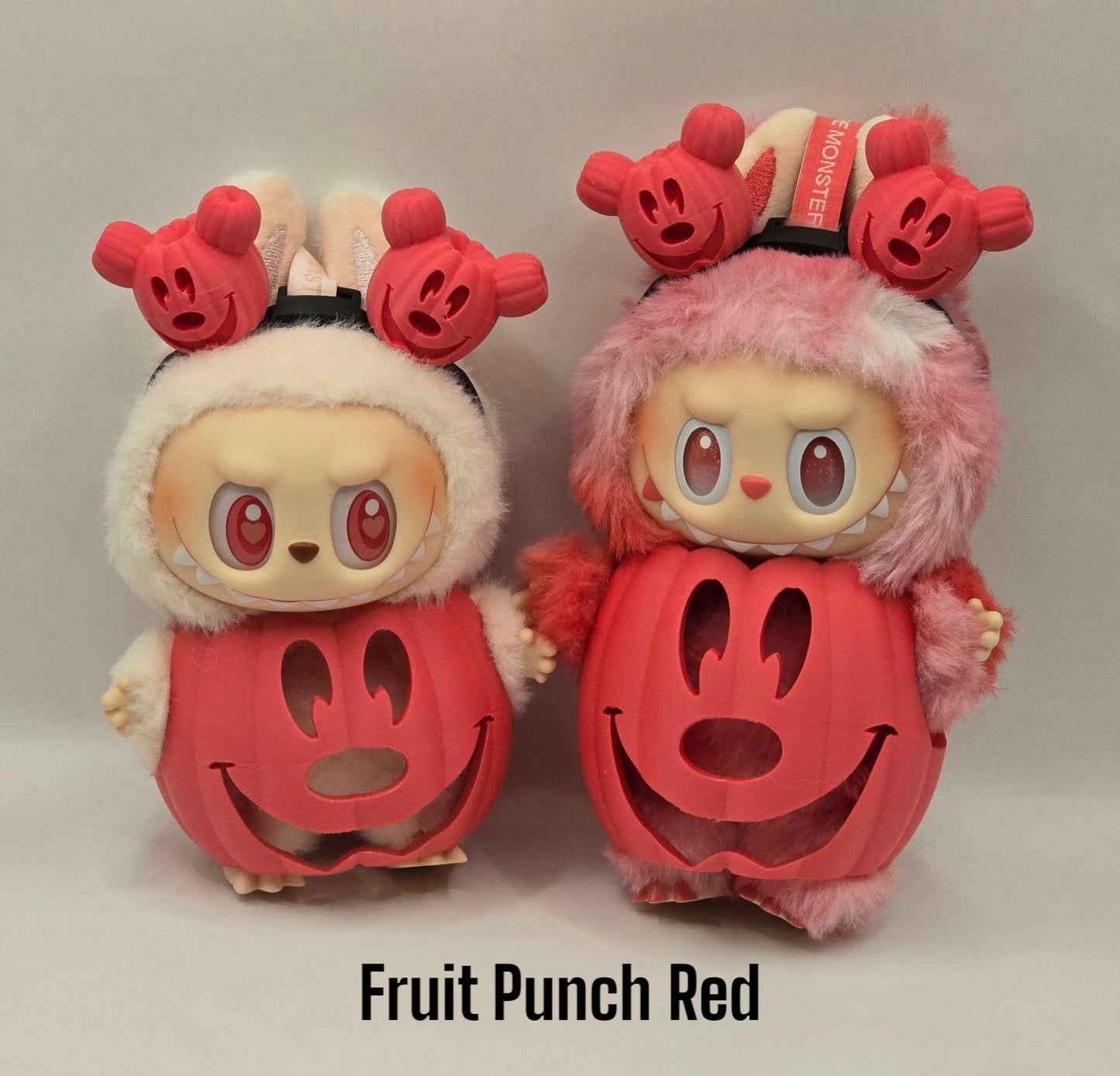 Labubu Pumpkin Costume & Headband Set β Short or Tall | Have a Seat, Exciting Macaron, Big Into Energy | Halloween Outfit for Labubu