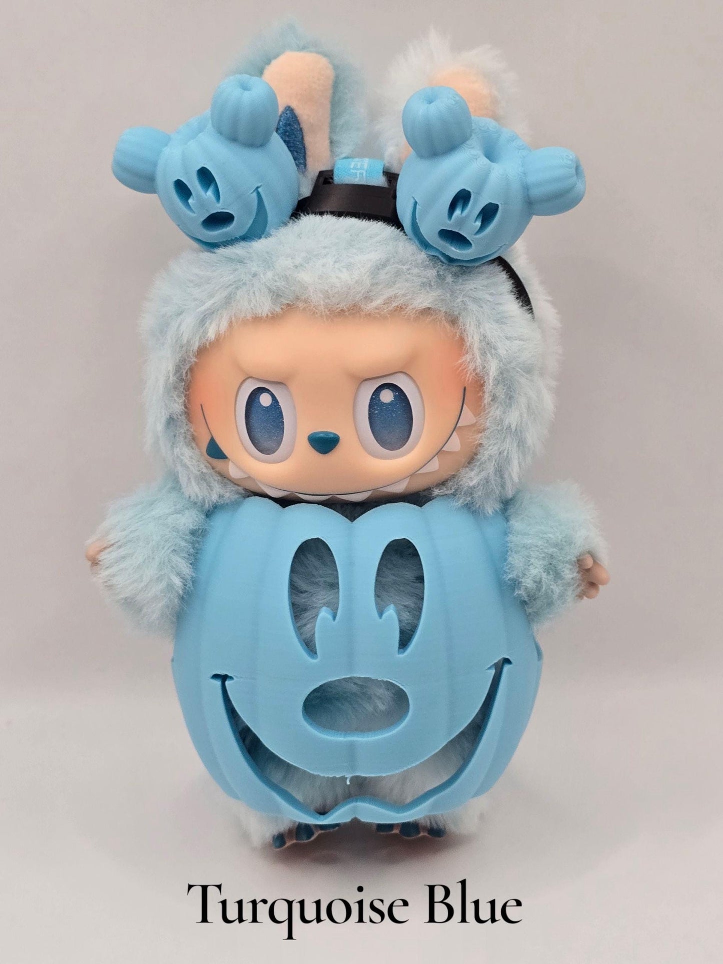 Labubu Pumpkin Costume & Headband Set β Short or Tall | Have a Seat, Exciting Macaron, Big Into Energy | Halloween Outfit for Labubu