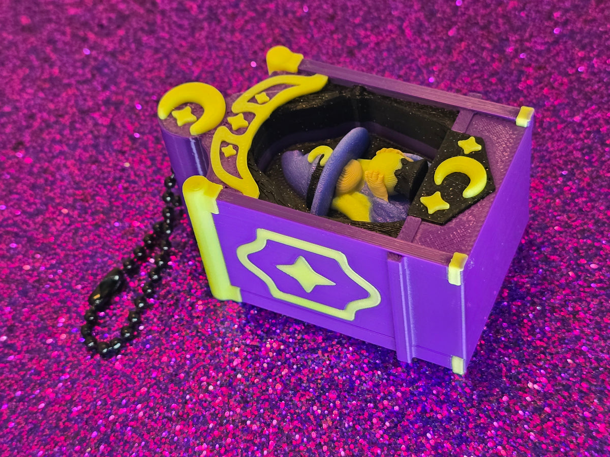 Glow in the Dark Mystic Fortune Fidget Clicker Keychain | Witchy Mechanical Switch Fidget Toy