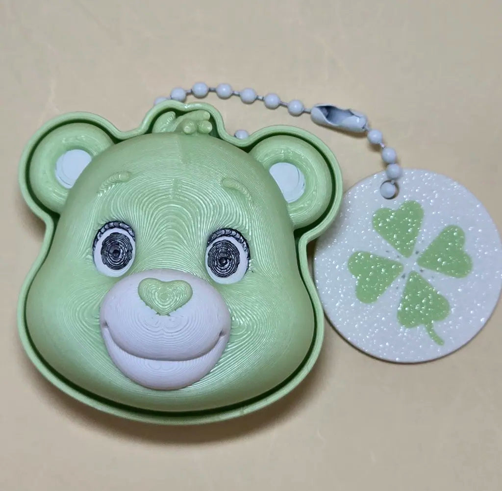 Cute Bear Fidget Clicker Keychain Sensory Toy