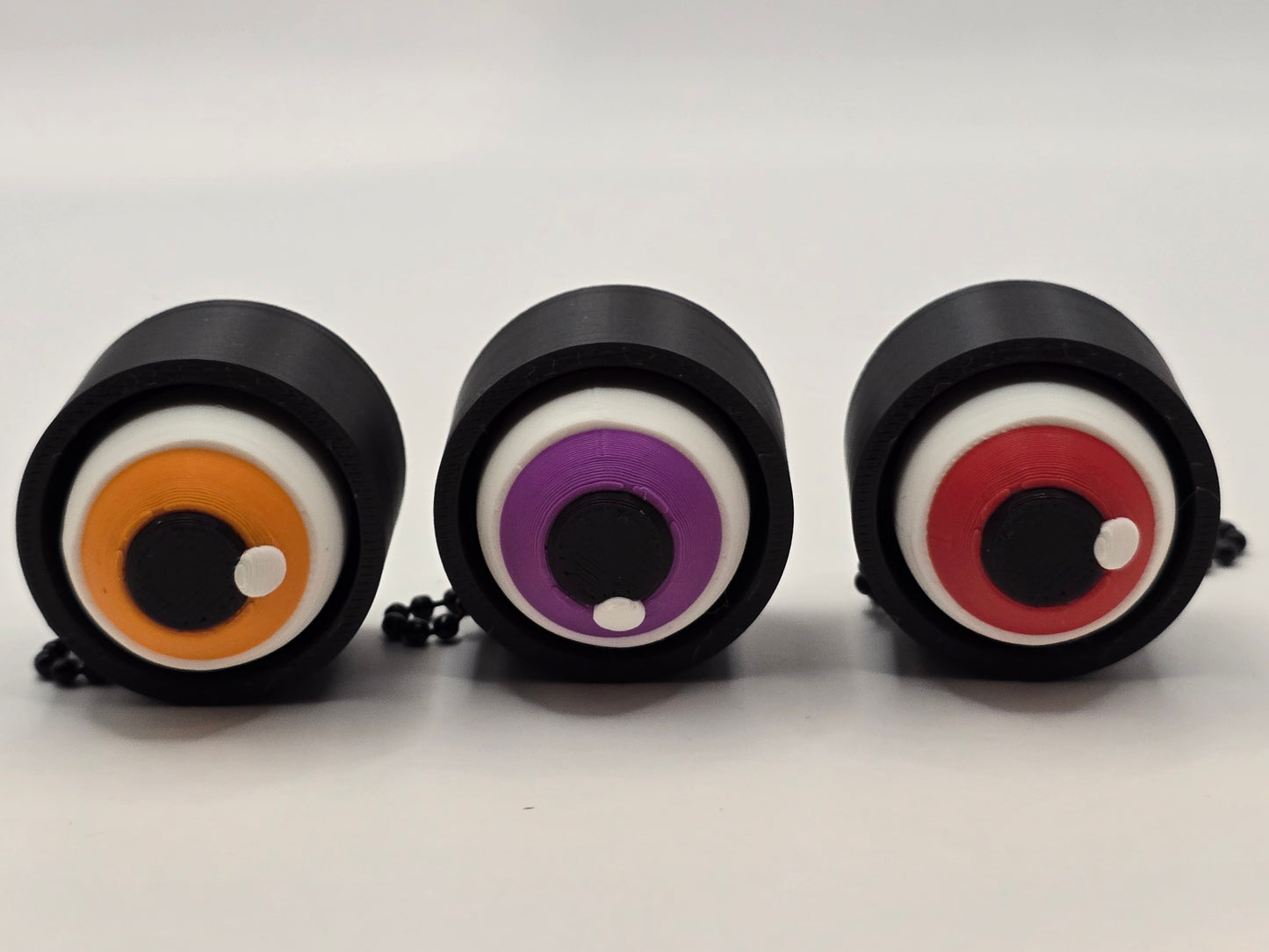 🎃 Halloween & Monster Eye Clicker Fidget Keychains | 3D Printed | Glow-in-the-Dark Skull Option