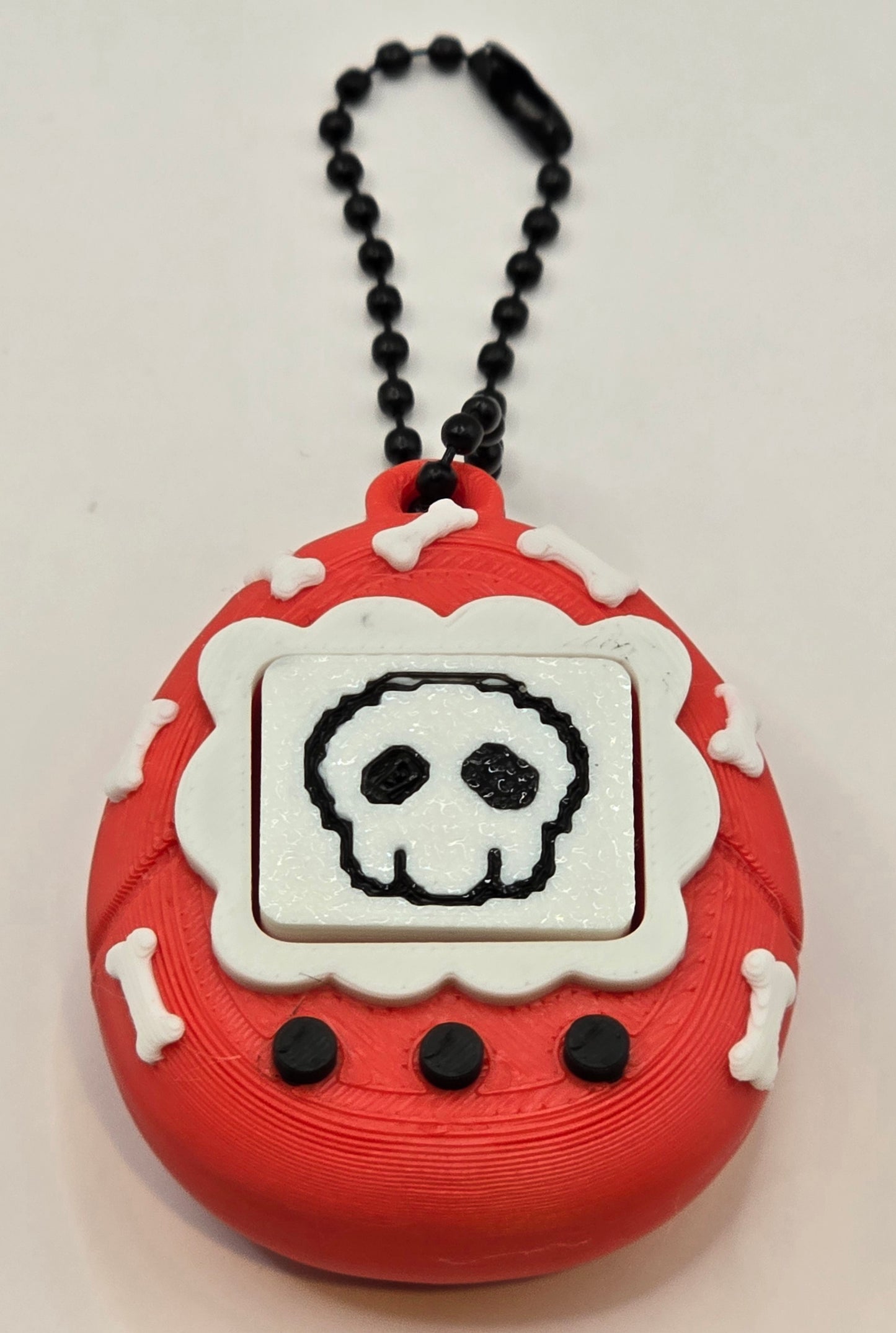Halloween Tamagotchi-Inspired Clicker Fidget Keychain – Spooky 3D Printed Pixel Pets