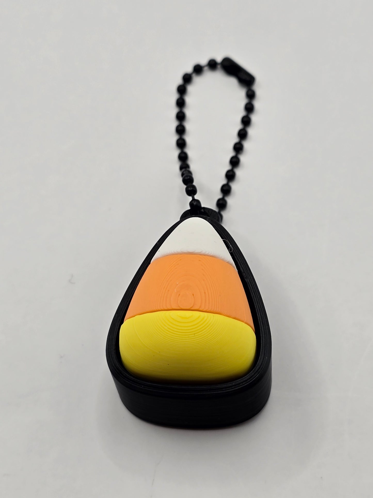 🎃 Halloween Clicker Fidget Keychains – 🍬 Candy Corn | 👻 Ghost | 🕸️ Boo Ghost with Pumpkin | 3D Printed Sensory Keychain by Cubed Dimensions Printing
