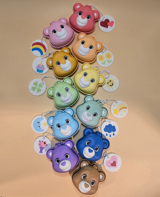Cute Bear Fidget Clicker Keychain Sensory Toy