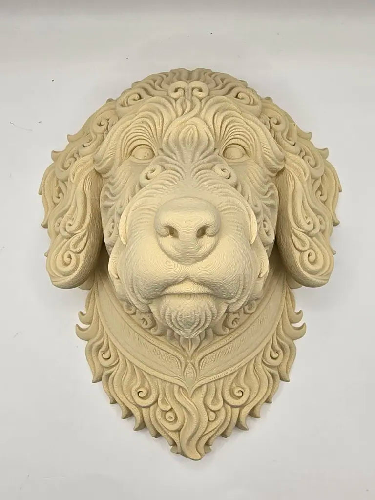 Baroque 3D Printed Wood PLA Wall Art