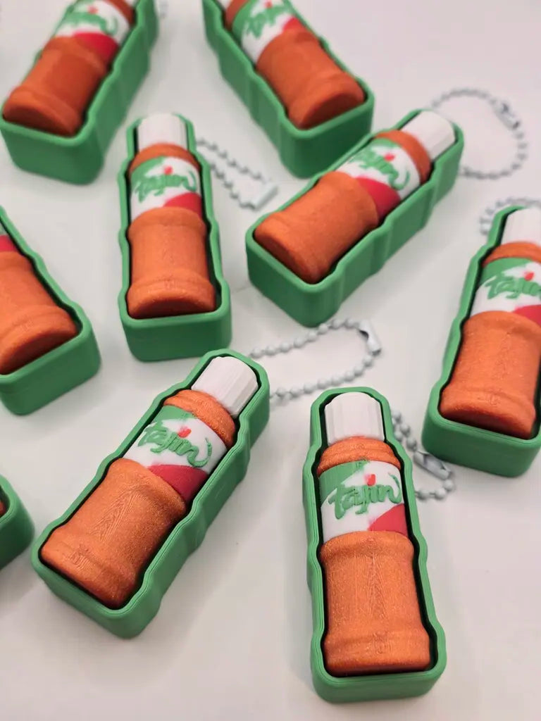 Tajín Inspired Fidget Clicker Keychain
