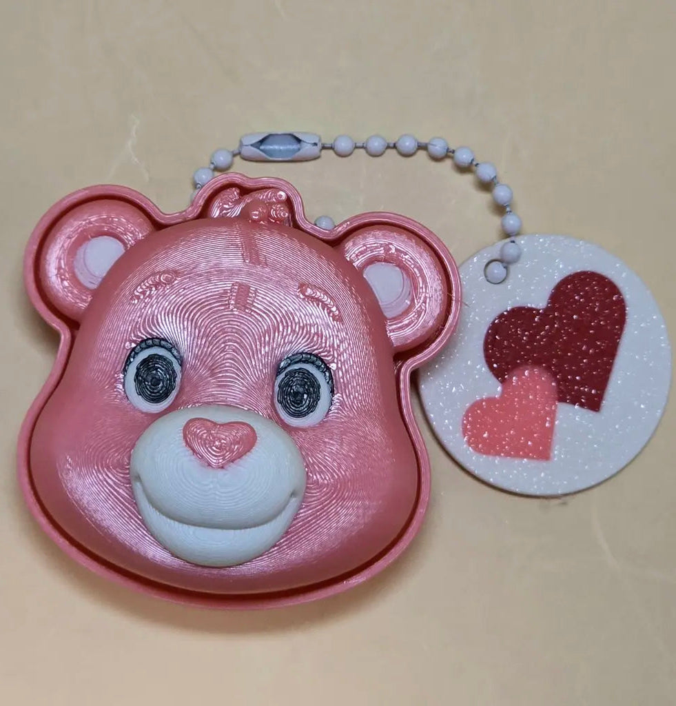 Cute Bear Fidget Clicker Keychain Sensory Toy
