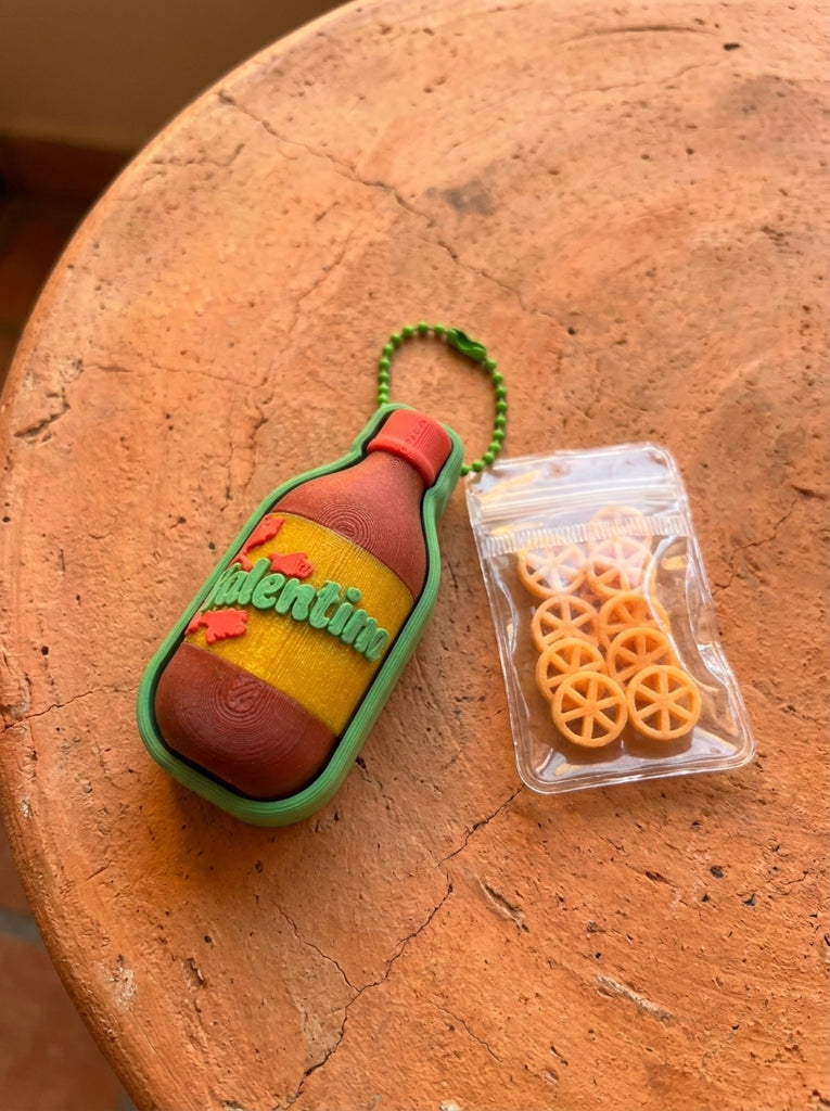 Valentina Hot Sauce Fidget Clicker with Mini Chicharrones