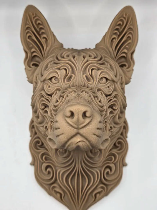 Thai Ridgeback 3D Printed Wall Art - Wood Pla