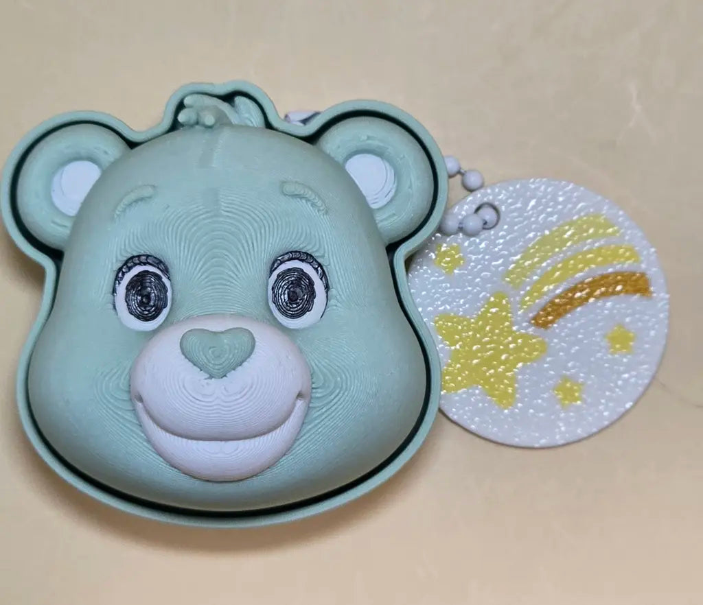 Cute Bear Fidget Clicker Keychain Sensory Toy