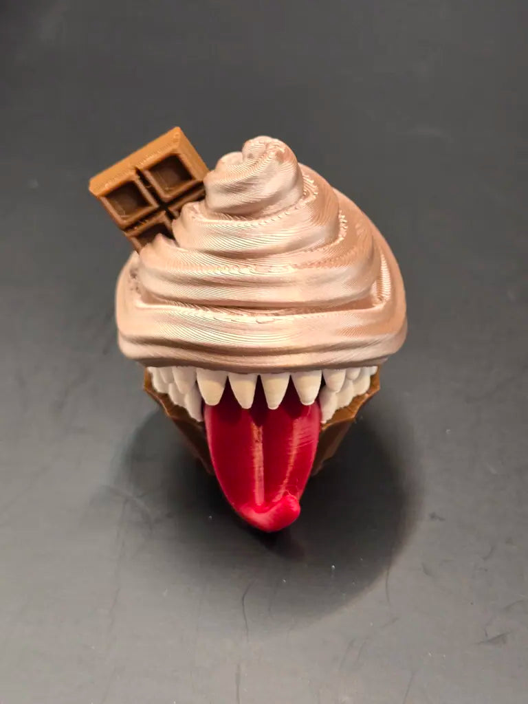 3D Printed Mimic Cupcake Fidget Clicker by IDMyron