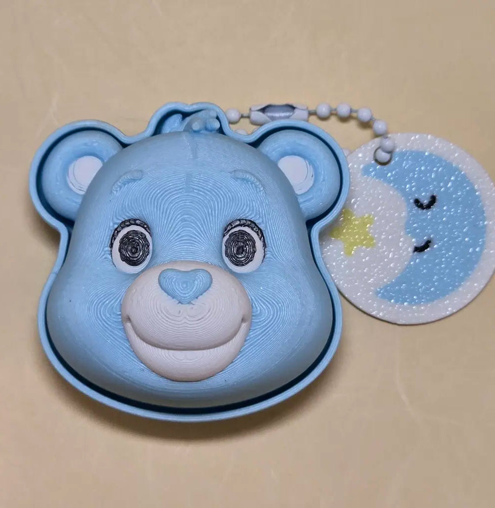 Cute Bear Fidget Clicker Keychain Sensory Toy