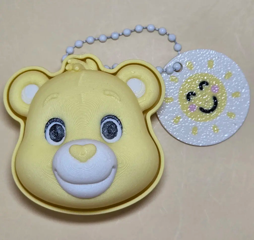 Cute Bear Fidget Clicker Keychain Sensory Toy