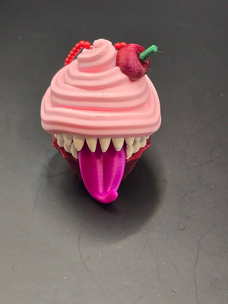 3D Printed Mimic Cupcake Fidget Clicker by IDMyron