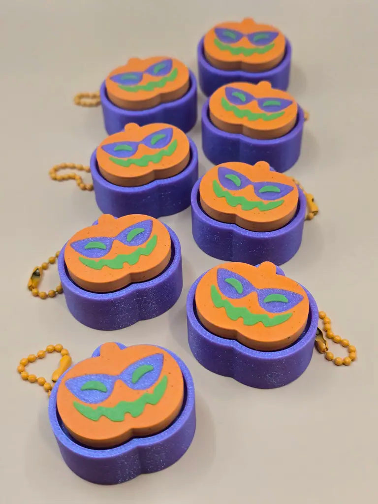 Sunny Jack Pumpkin Fidget Clicker Keychain