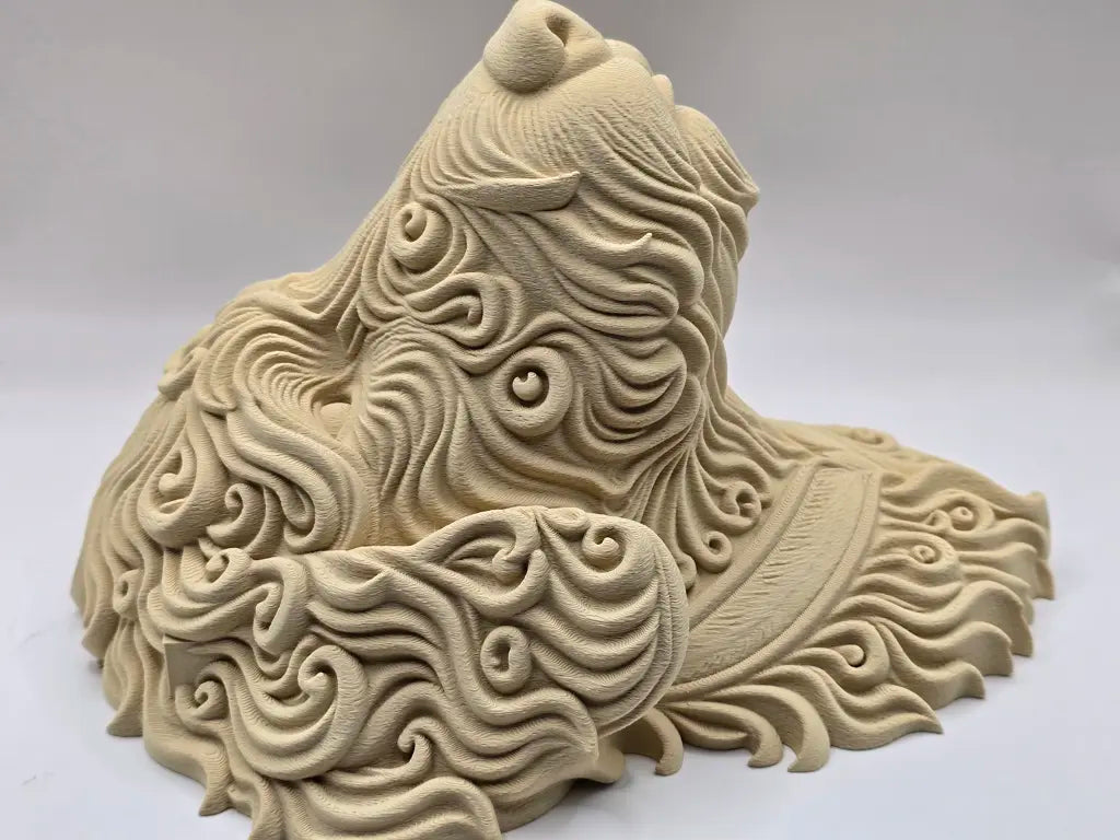 Baroque 3D Printed Wood PLA Wall Art