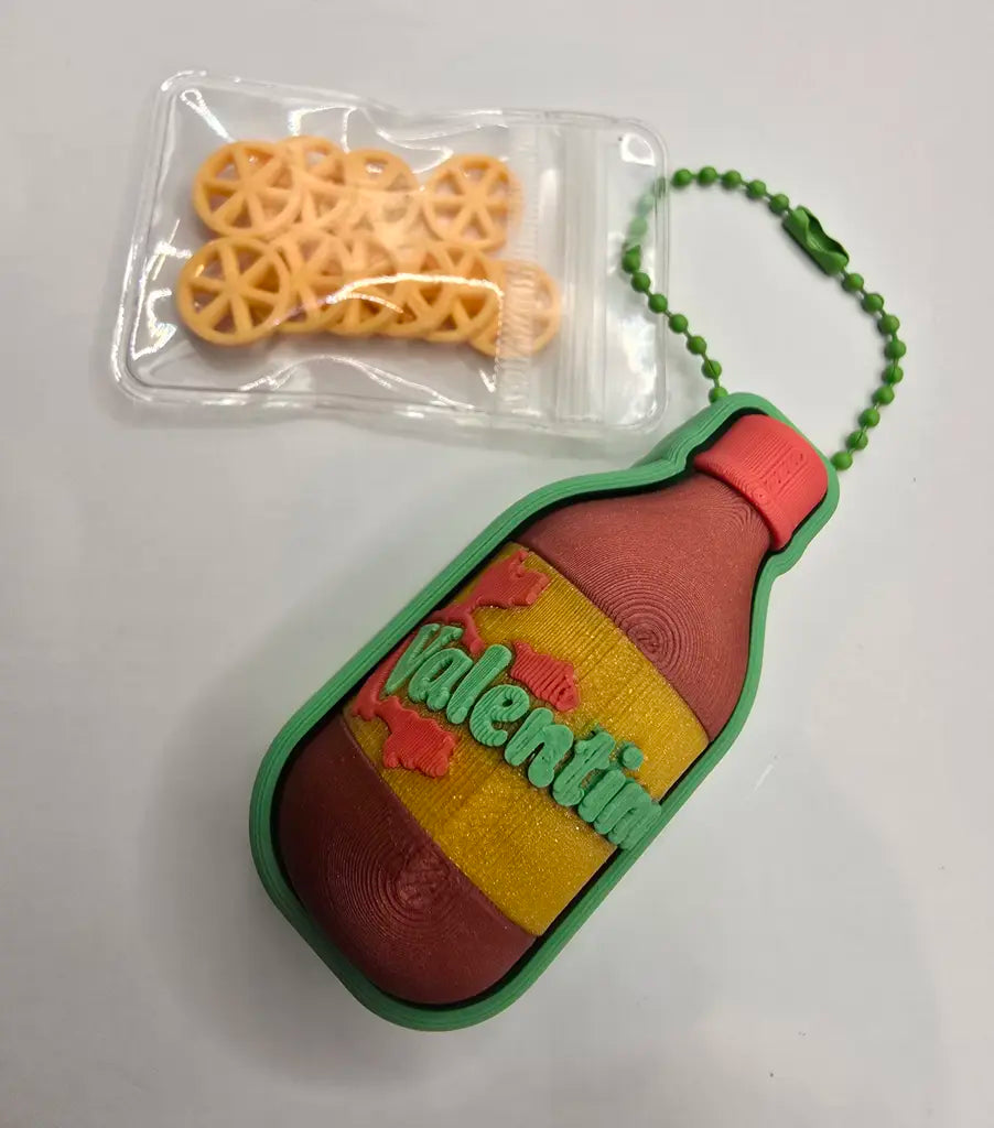 Valentina Hot Sauce Fidget Clicker with Mini Chicharrones