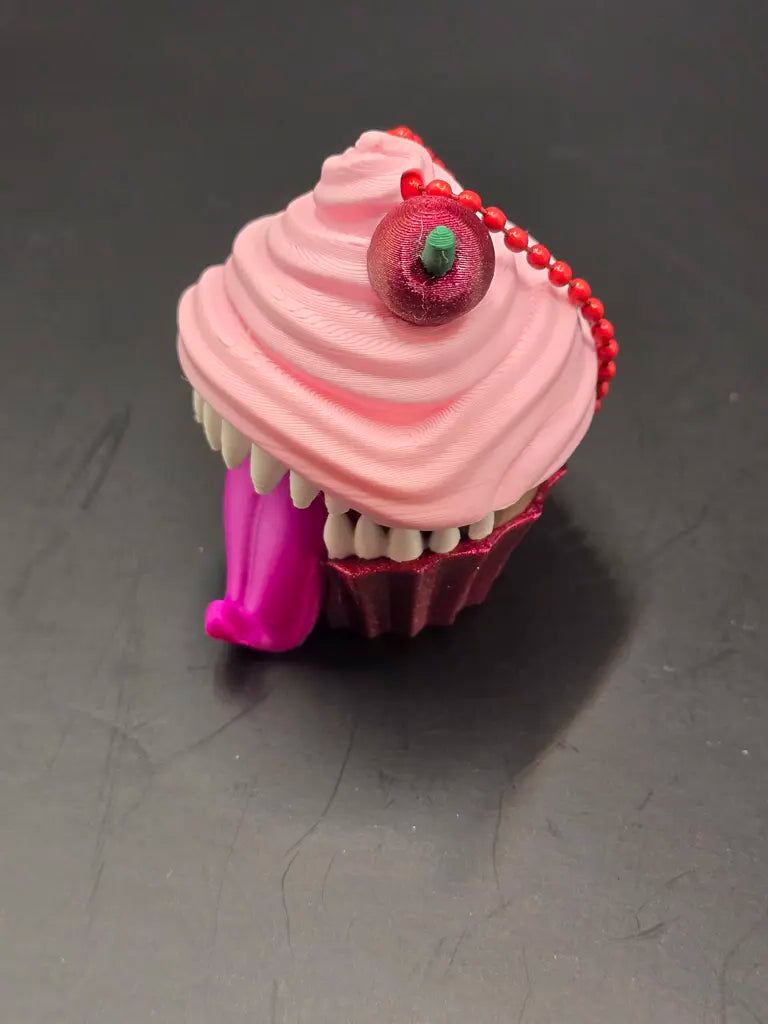 3D Printed Mimic Cupcake Fidget Clicker by IDMyron