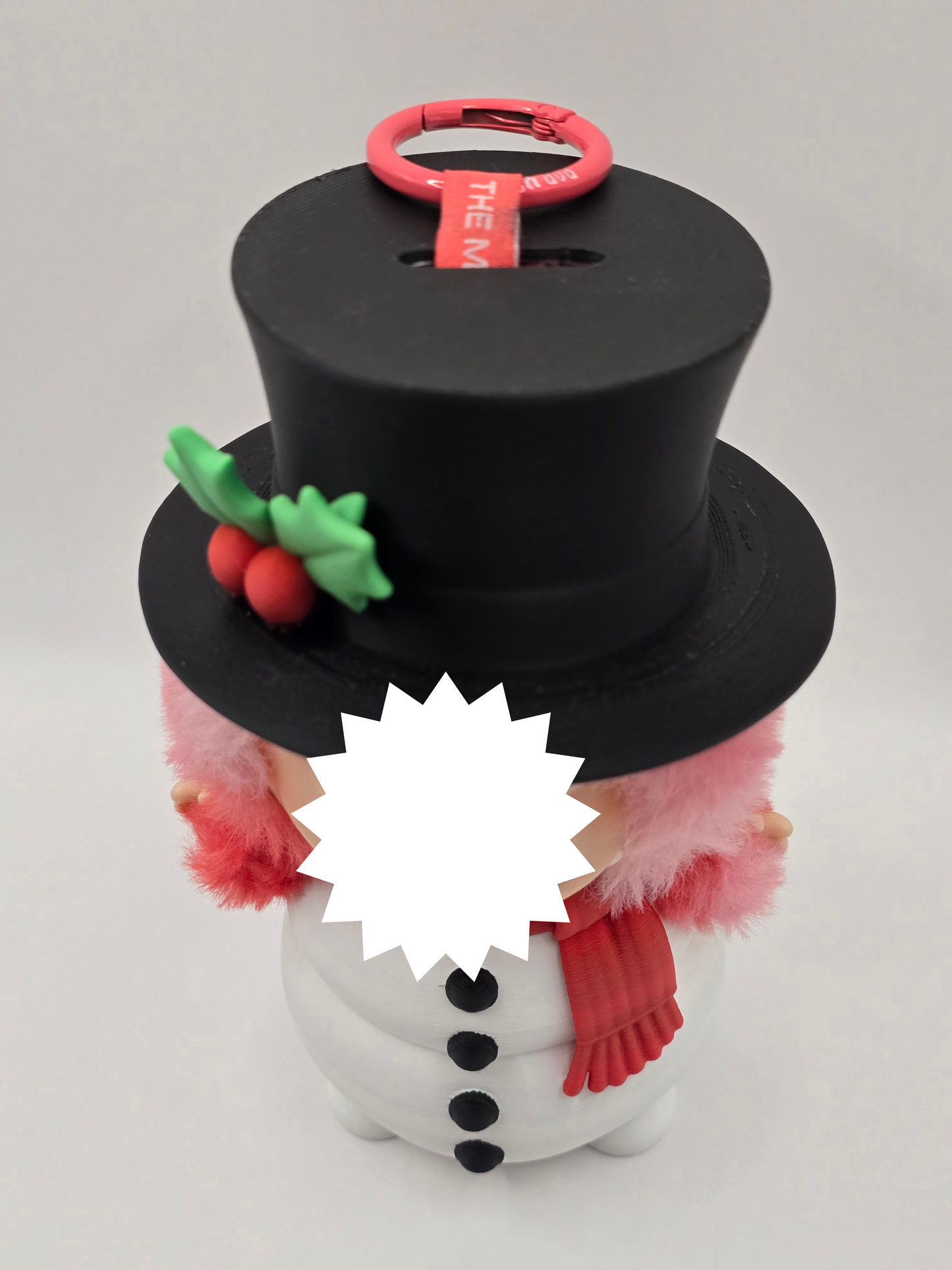 Snowman Accessory Set for Collectible Plush Figures (Body, Top Hat, or Full Set)