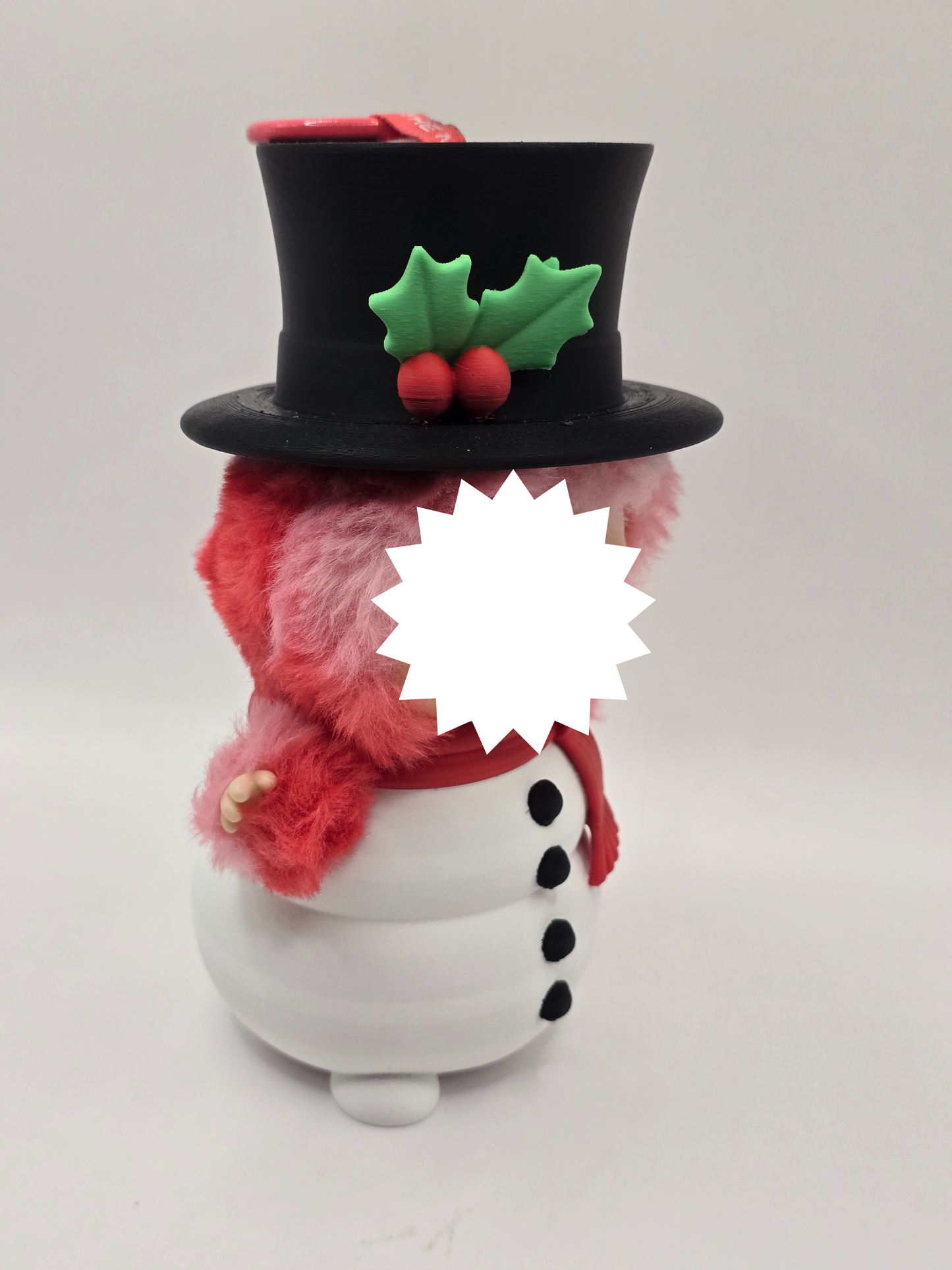 Snowman Accessory Set for Collectible Plush Figures (Body, Top Hat, or Full Set)