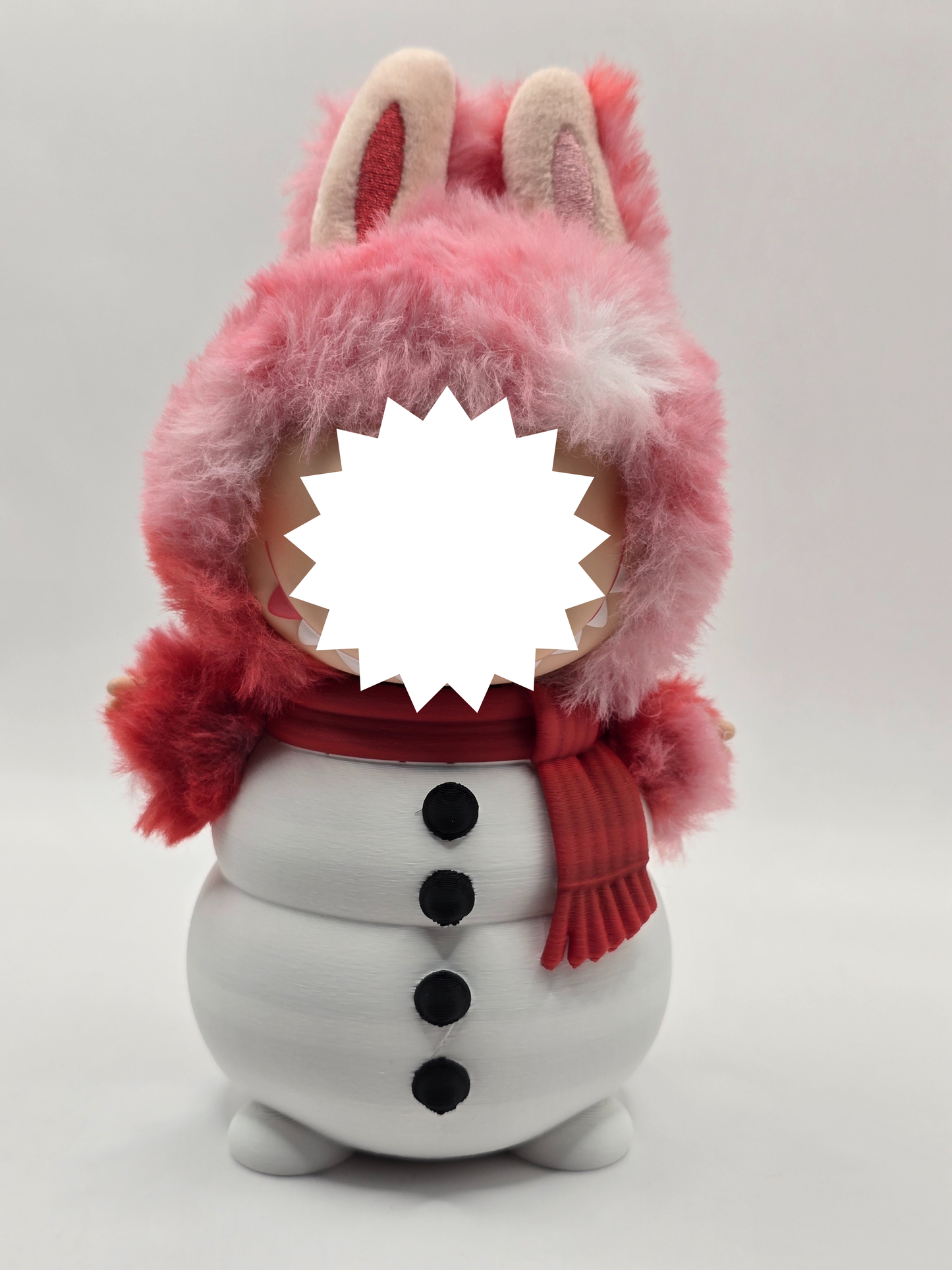 Snowman Accessory Set for Collectible Plush Figures (Body, Top Hat, or Full Set)