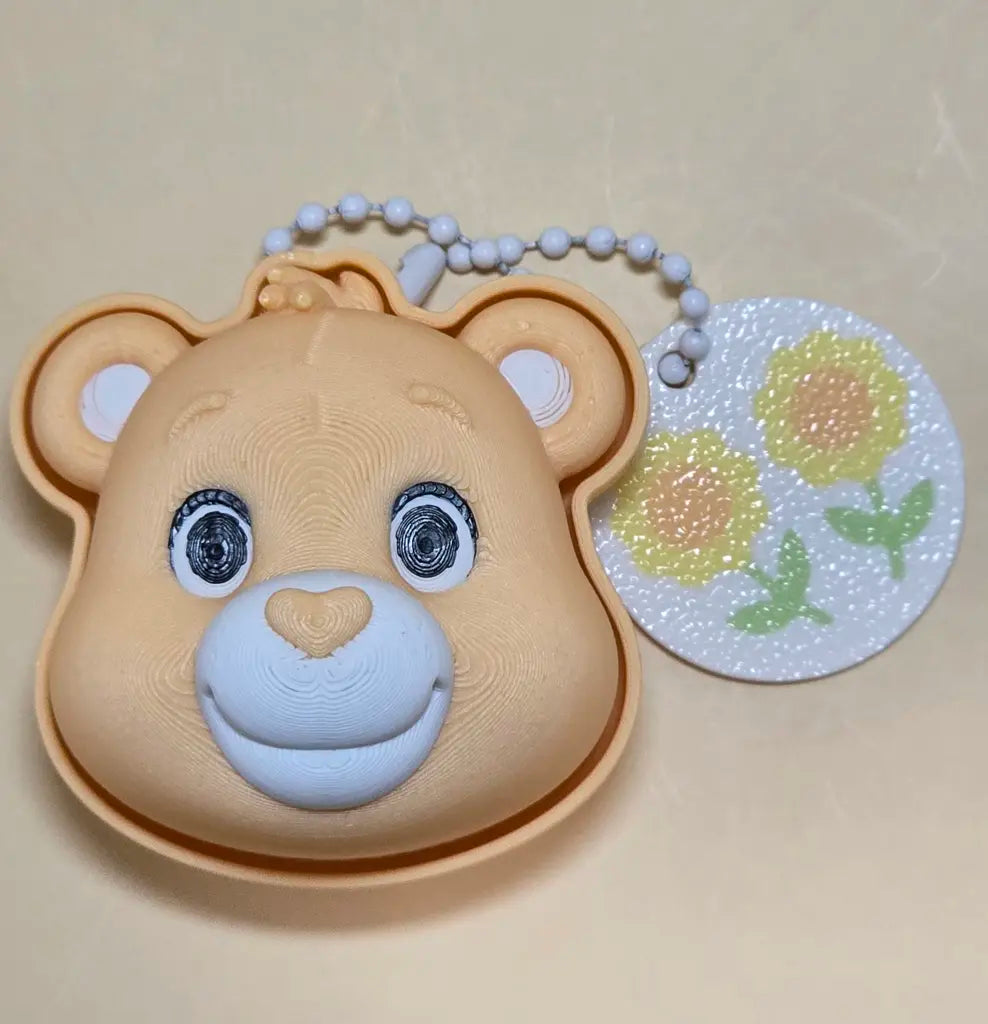 Cute Bear Fidget Clicker Keychain Sensory Toy