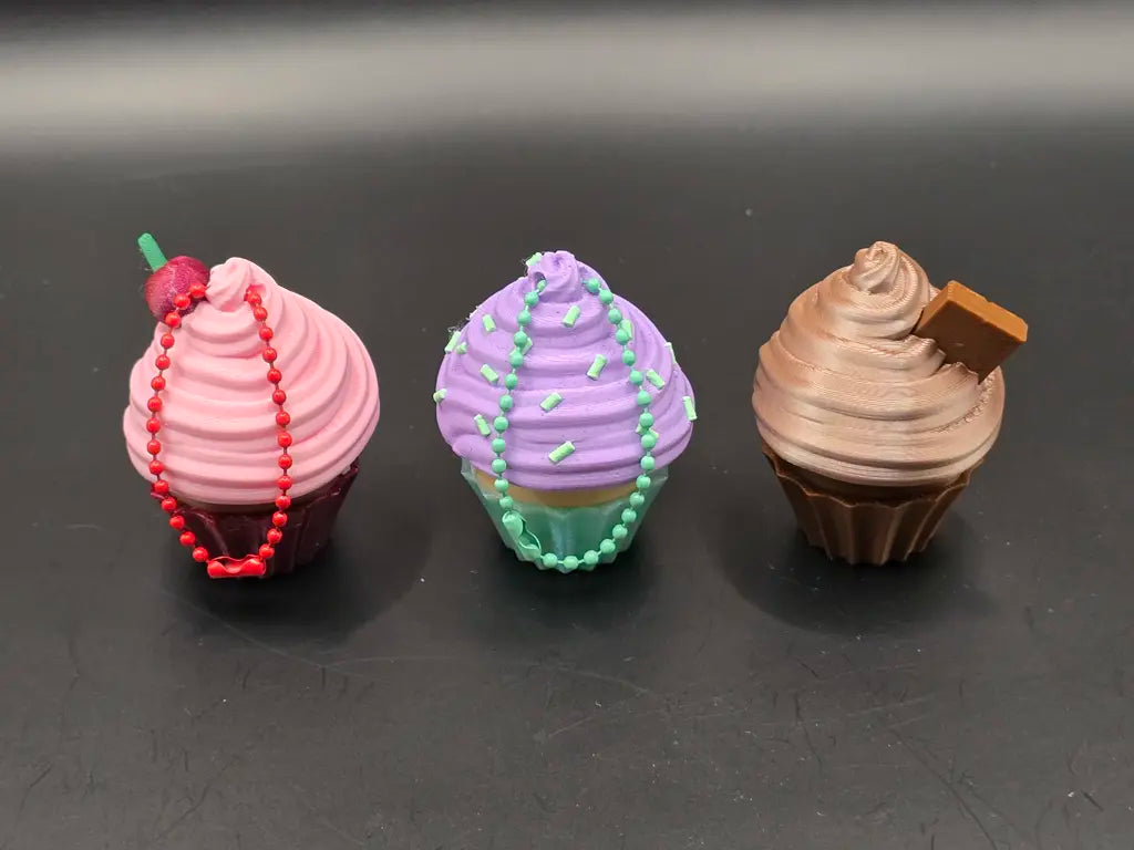 3D Printed Mimic Cupcake Fidget Clicker by IDMyron