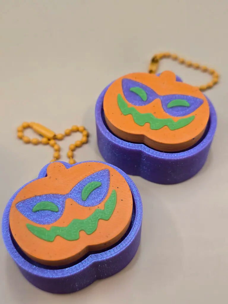 Sunny Jack Pumpkin Fidget Clicker Keychain