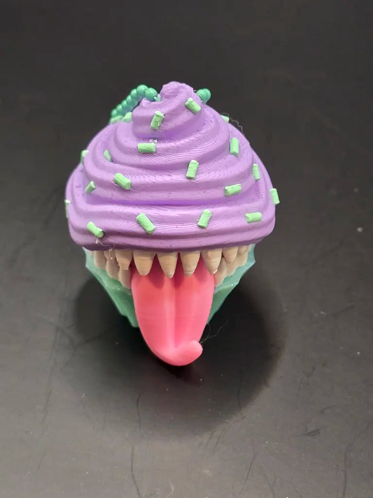 3D Printed Mimic Cupcake Fidget Clicker by IDMyron