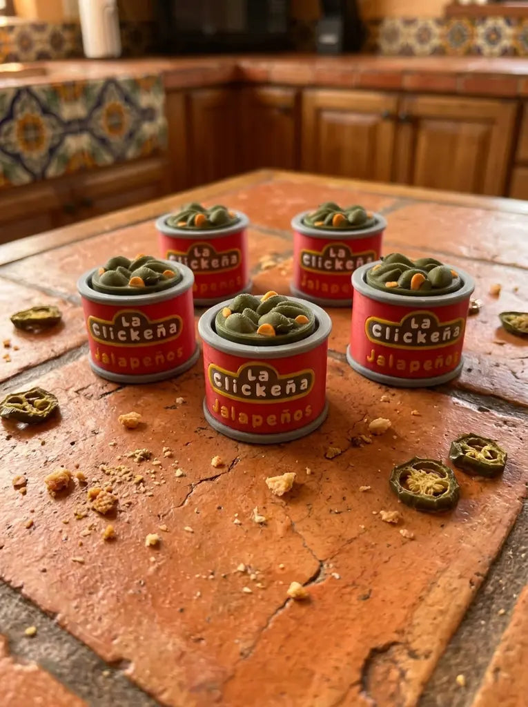 La Clickeña Jalapeño Can Fidget Clicker Keychain