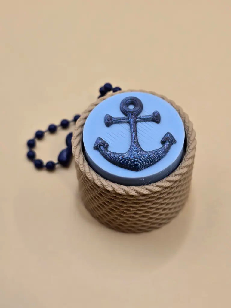Nautical Fidget Clicker - 3D Printed Push Button Keychain Fidget