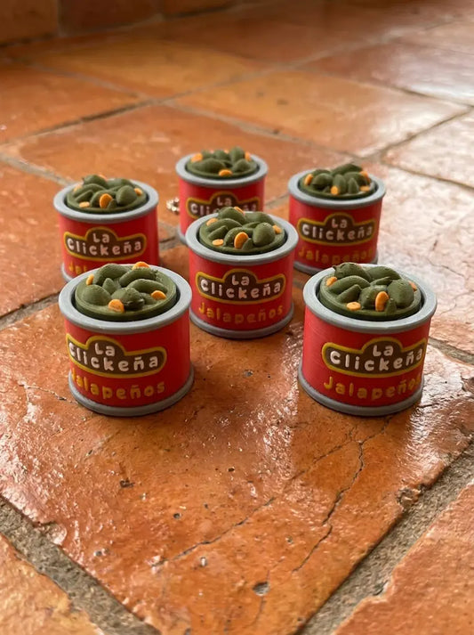 La Clickeña Jalapeño Can Fidget Clicker Keychain