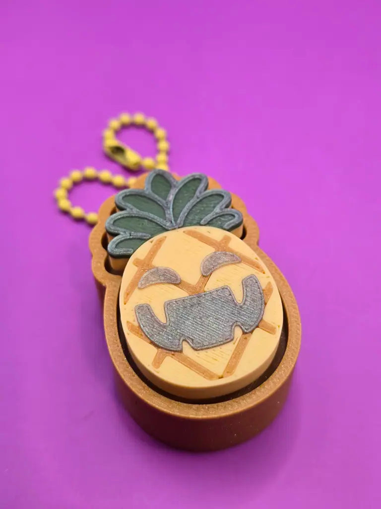 Summerween Cainapple Haptic Fidget Clicker Keychain