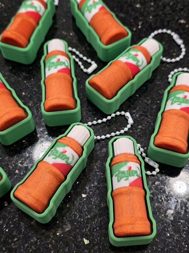 Tajín Inspired Fidget Clicker Keychain
