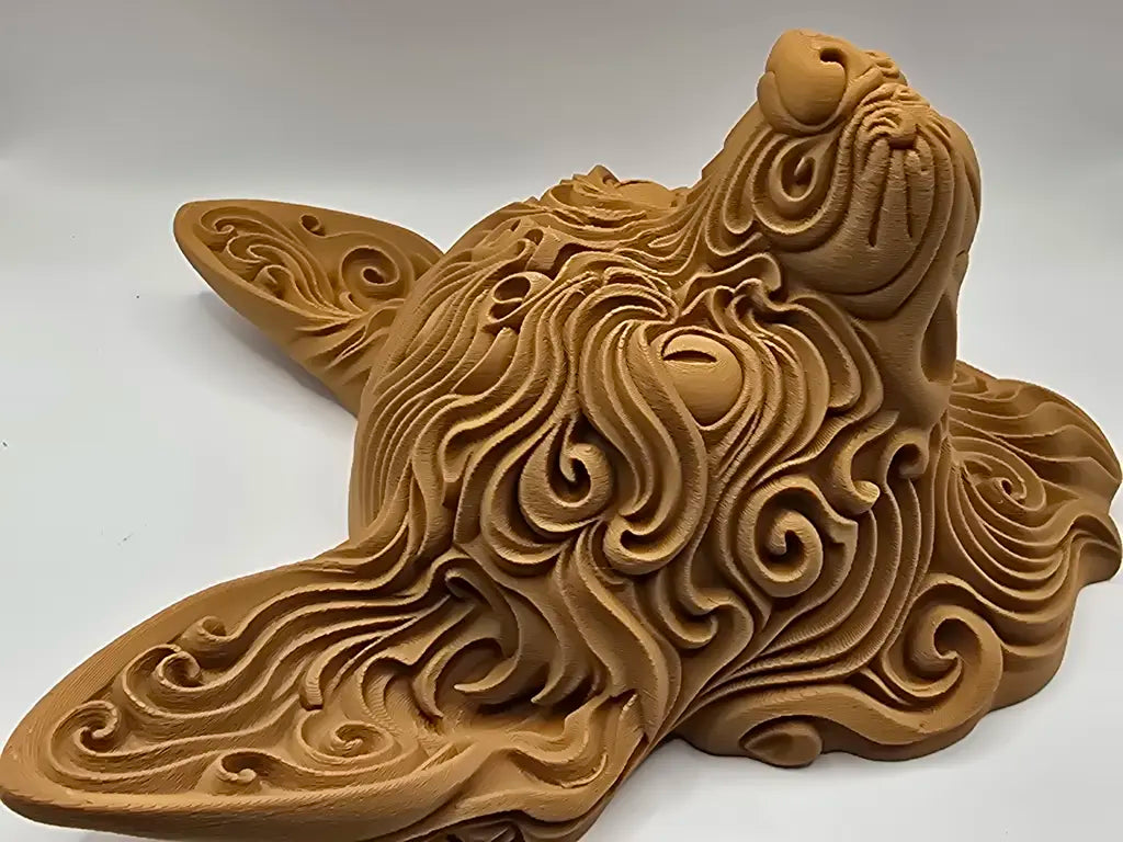 Chihuahua 3D Printed Wall Art - Wood Pla