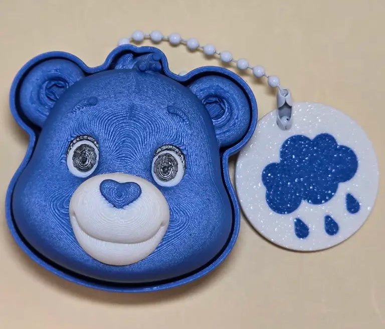 Cute Bear Fidget Clicker Keychain Sensory Toy