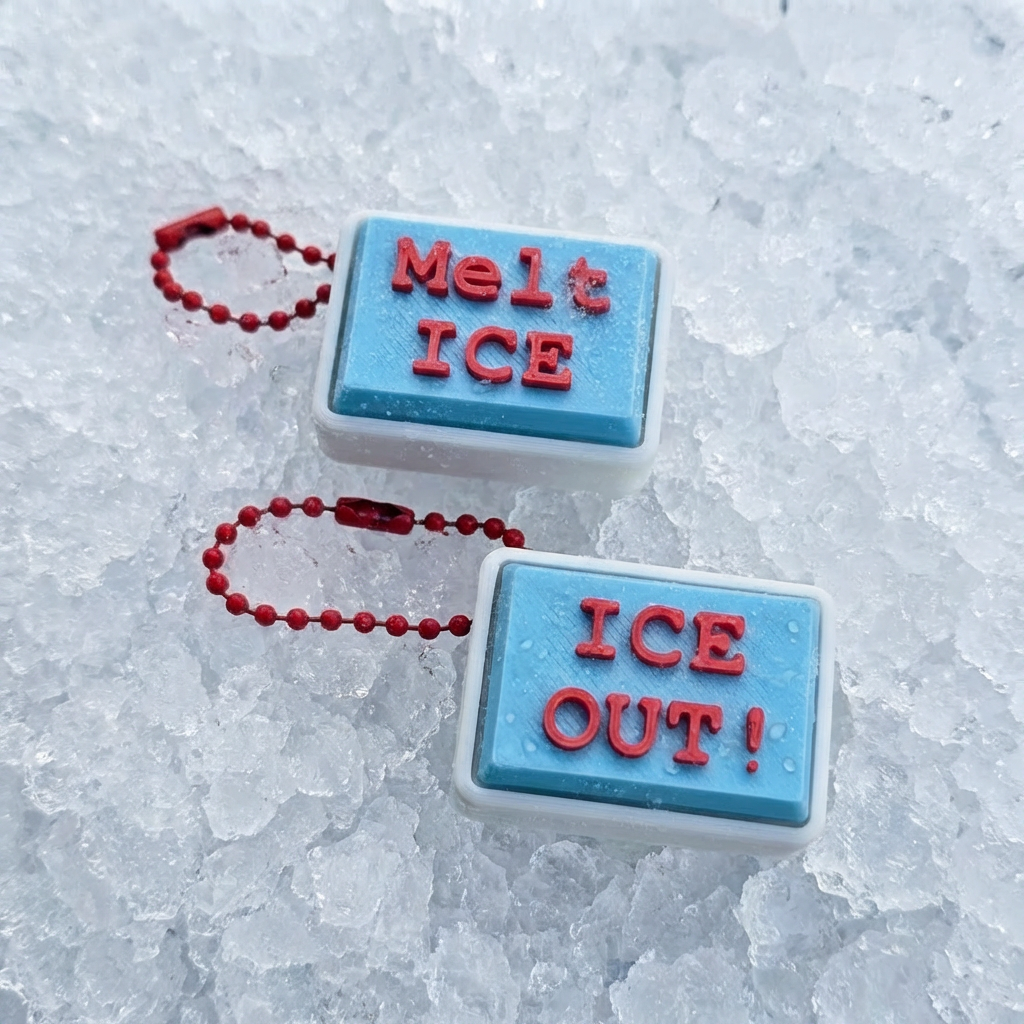 ICE Out Charity Fidget Clicker | 3D Printed Advocacy Clicker