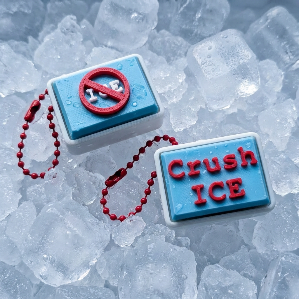 ICE Out Charity Fidget Clicker | 3D Printed Advocacy Clicker