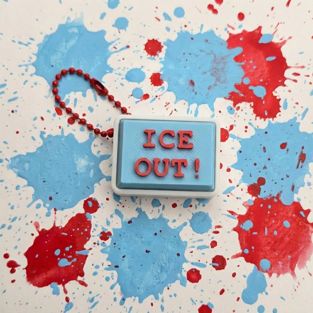 ICE Out Charity Fidget Clicker | 3D Printed Advocacy Clicker