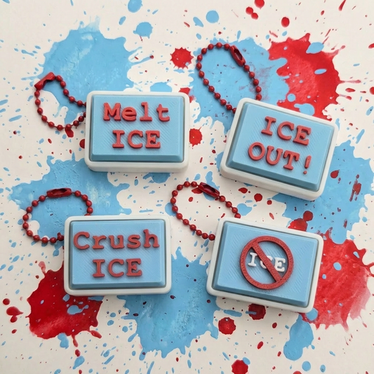 ICE Out Charity Fidget Clicker | 3D Printed Advocacy Clicker