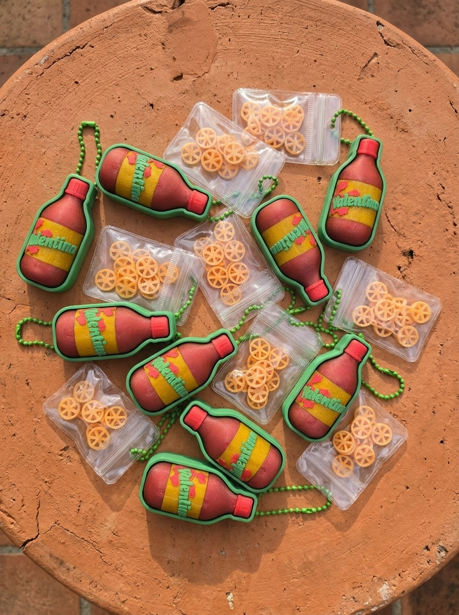 Valentina Hot Sauce Fidget Clicker with Mini Chicharrones