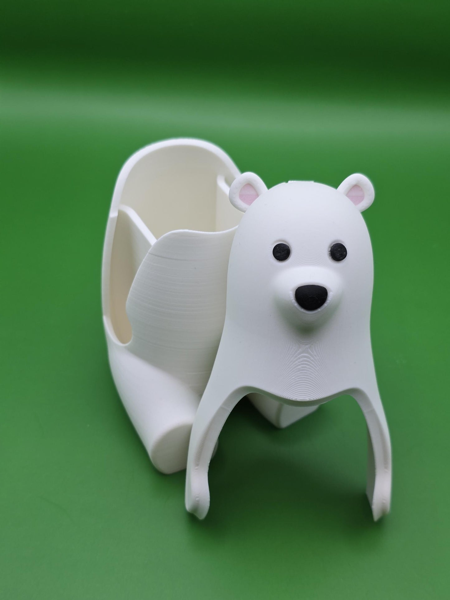 Polar Bear Trinket Box | 3D Printed with PLA Filament